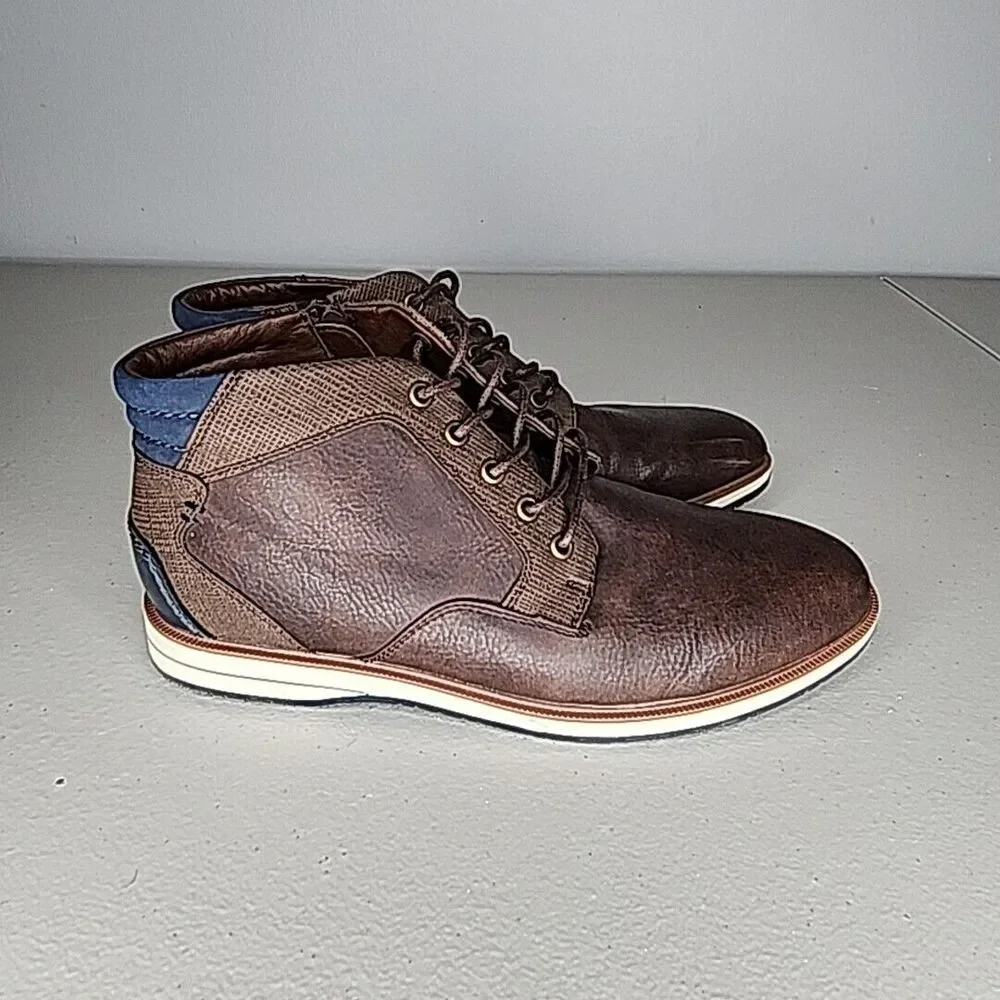 B-52 By Bullboxer Sully Men's Boots Size 6 Lace Up Side Zip Lace Up